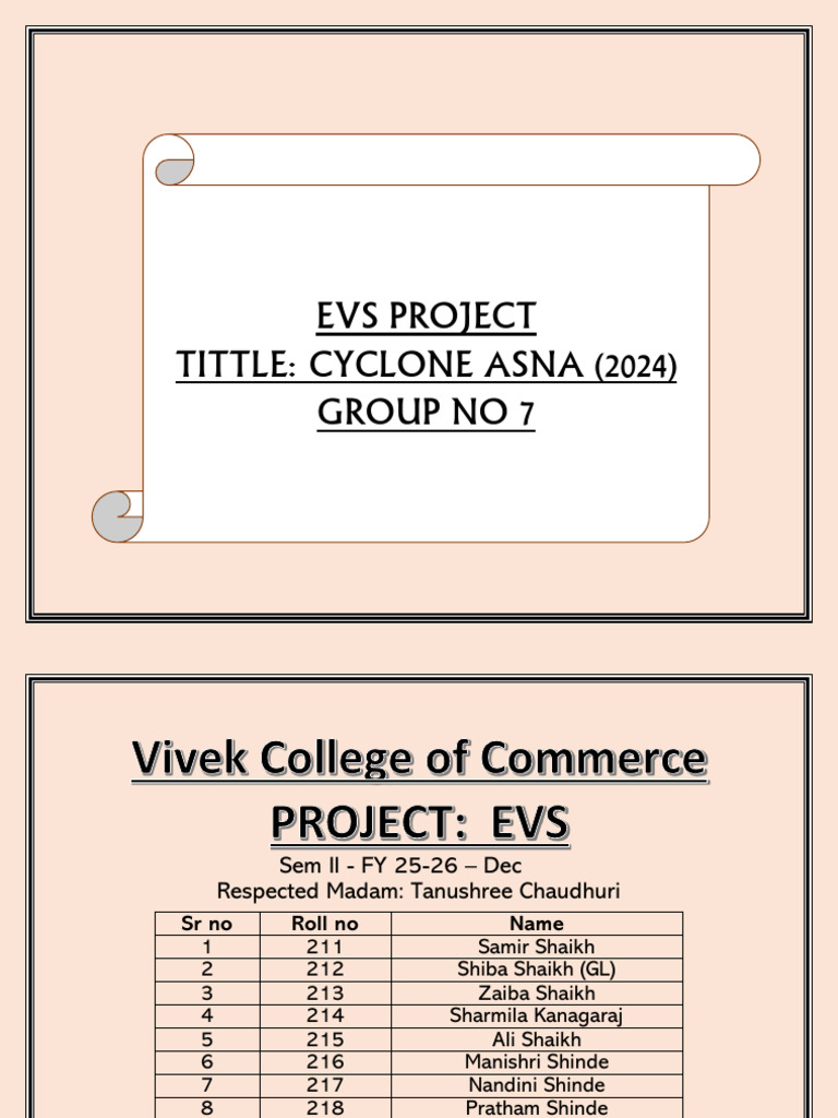EVS Project Group 7 | PDF | Natural Disasters | Physical Geography