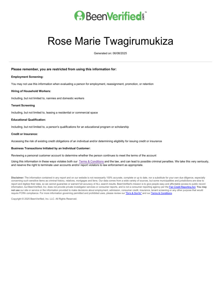 Rose Marie Twagirumukiza Report Summary | PDF | Common Law | Private Law