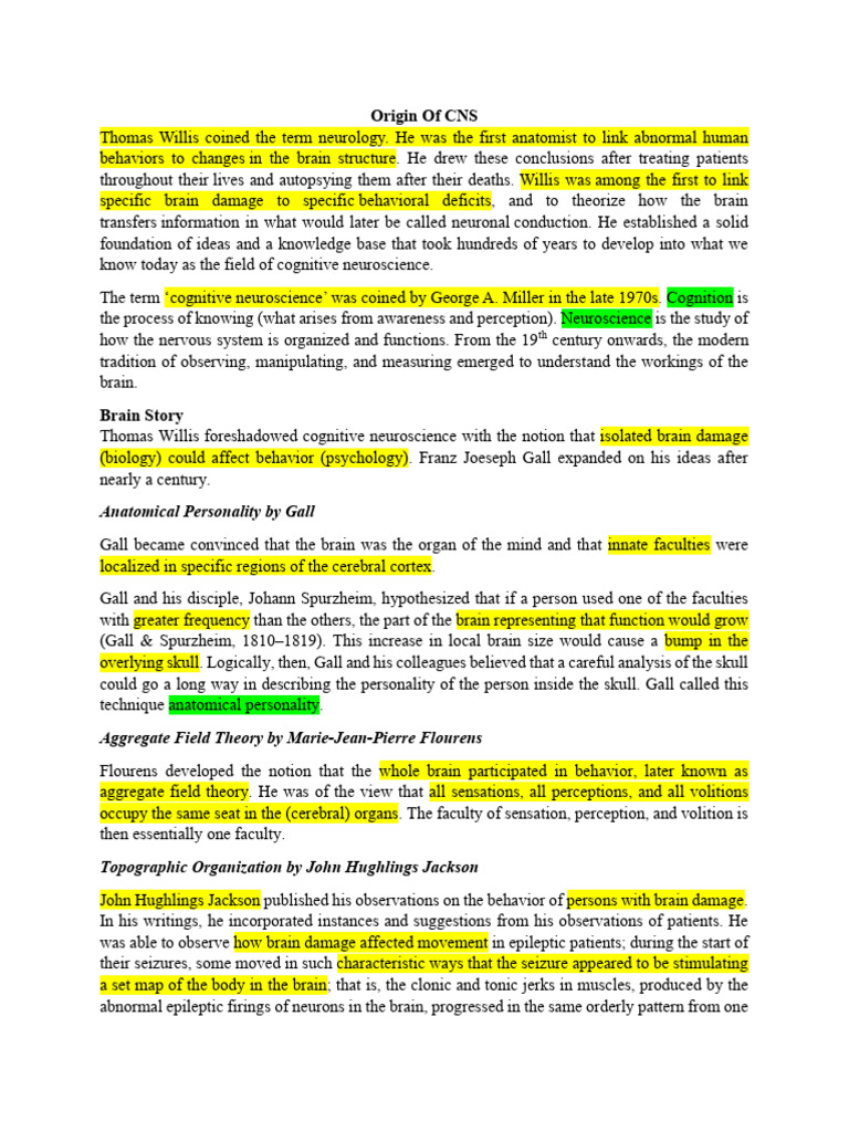 CNS UNIT 1 | PDF | Electroencephalography | Functional Magnetic ...