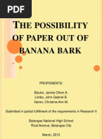 Paper Out of Banana Bark (SIP)