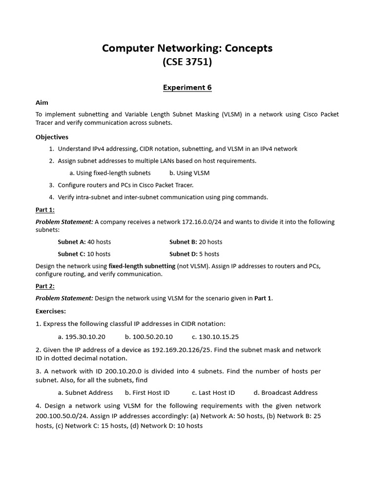 CN Lab_Expt-6 | PDF