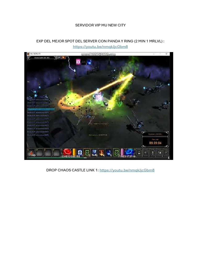 MU New City Server Drops Guide | PDF