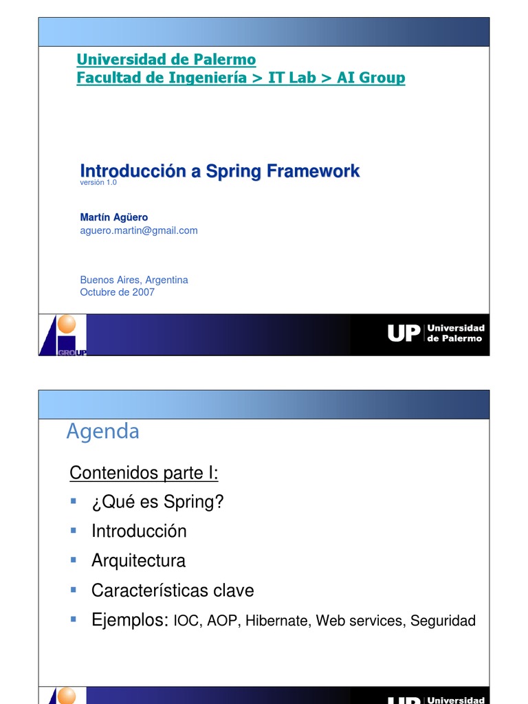 Introduccion Spring Framework v1.0 | PDF