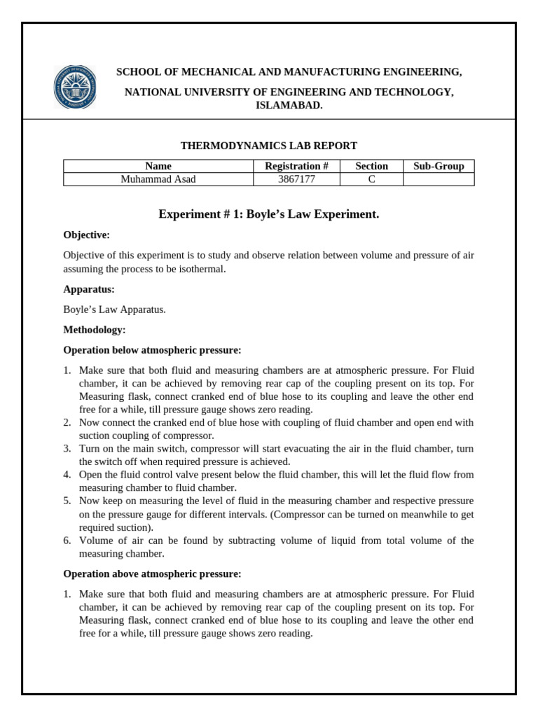 Thermo 4 lab reports | PDF | Thermometer | Thermocouple
