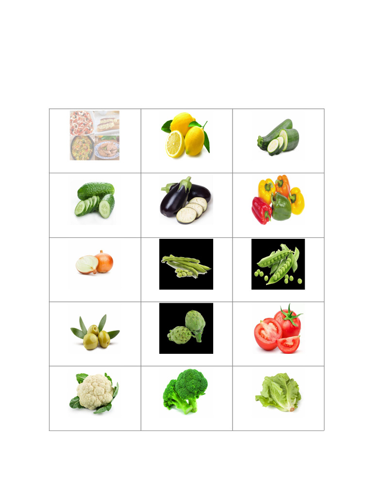 Vegetable List for Healthy Eating | PDF