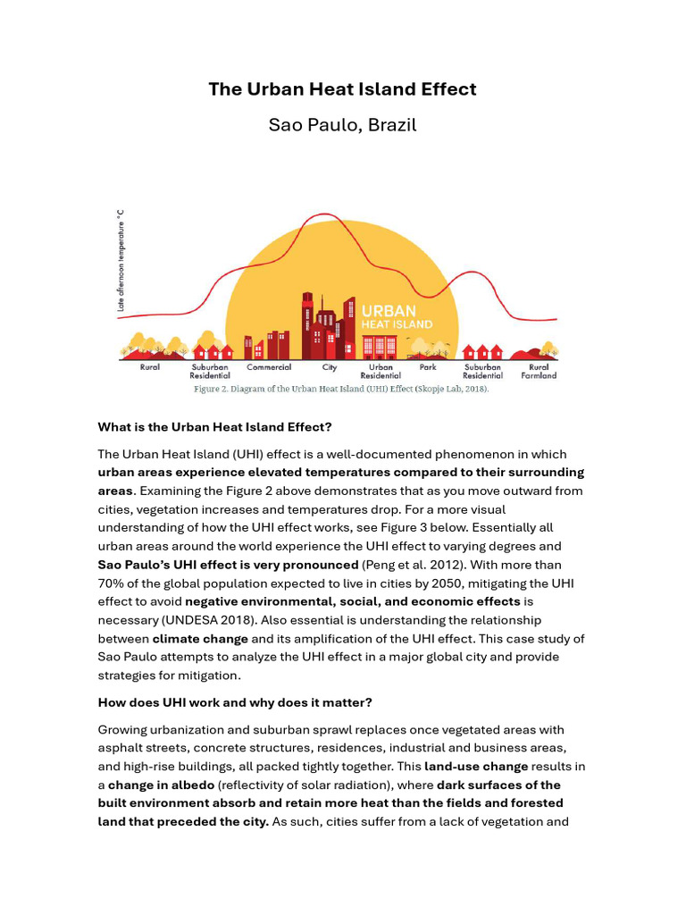 Urban Heat Island Effect in São Paulo | PDF | Climate Change | N Ox