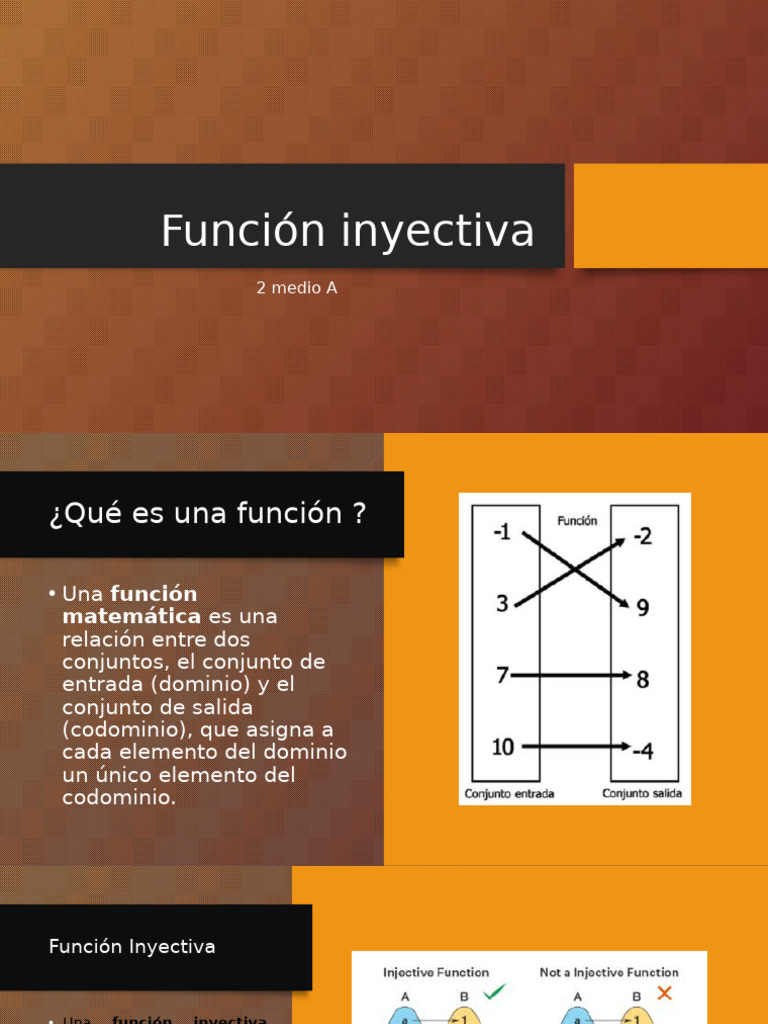 Función Inyectiva en Matemáticas | PDF
