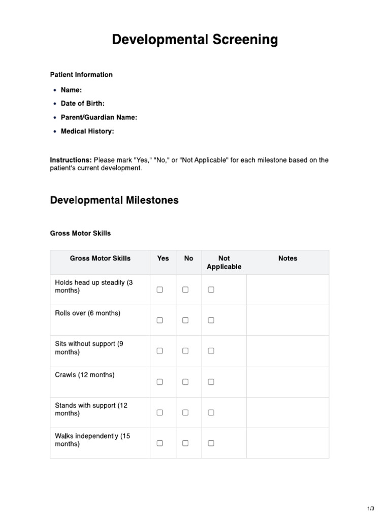 Emily's Developmental Progress Report | PDF