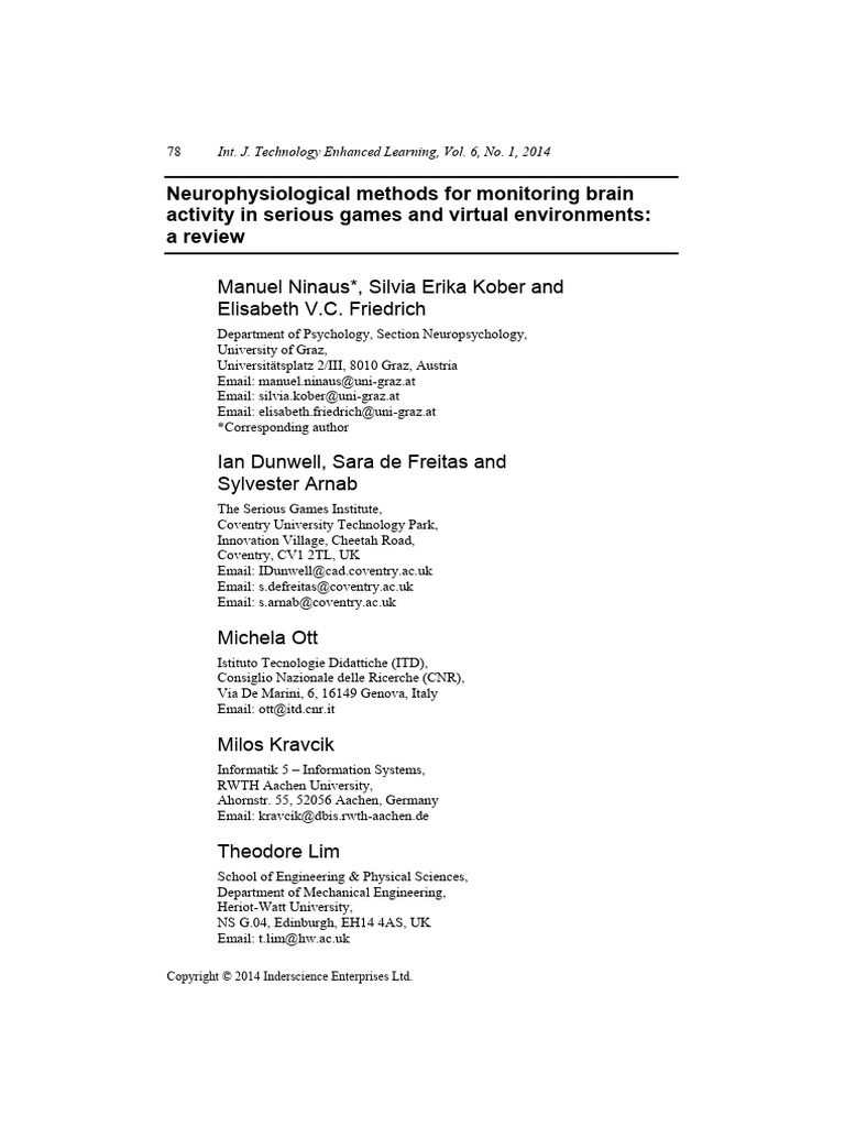 6 Optional Neurophysiological Methods for Monitoring Brain Activity in ...