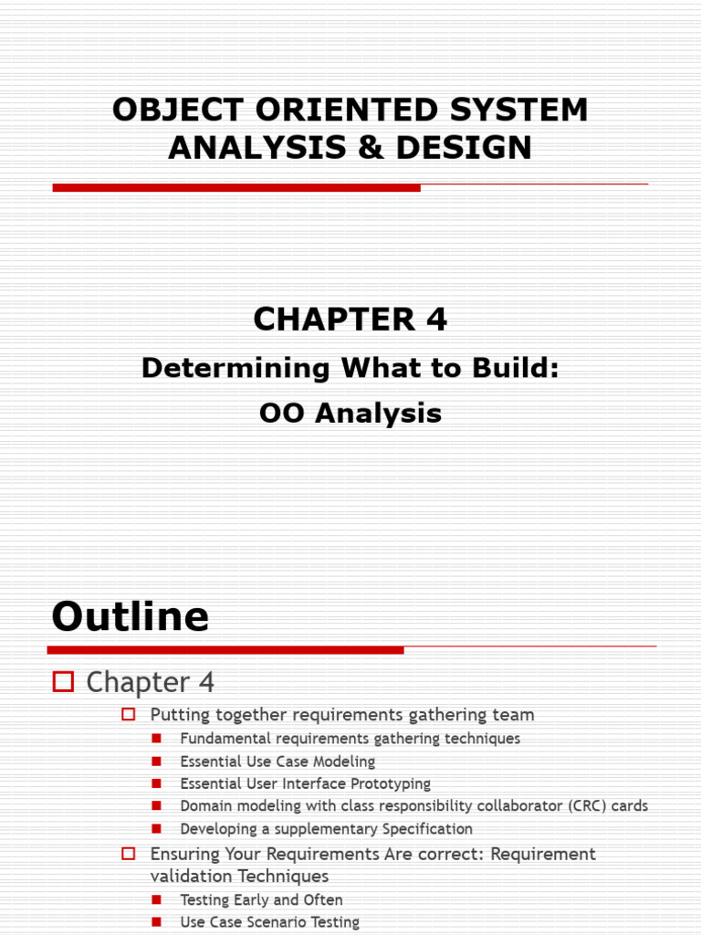 Object-Oriented Analysis Techniques | PDF | Use Case | Class (Computer ...