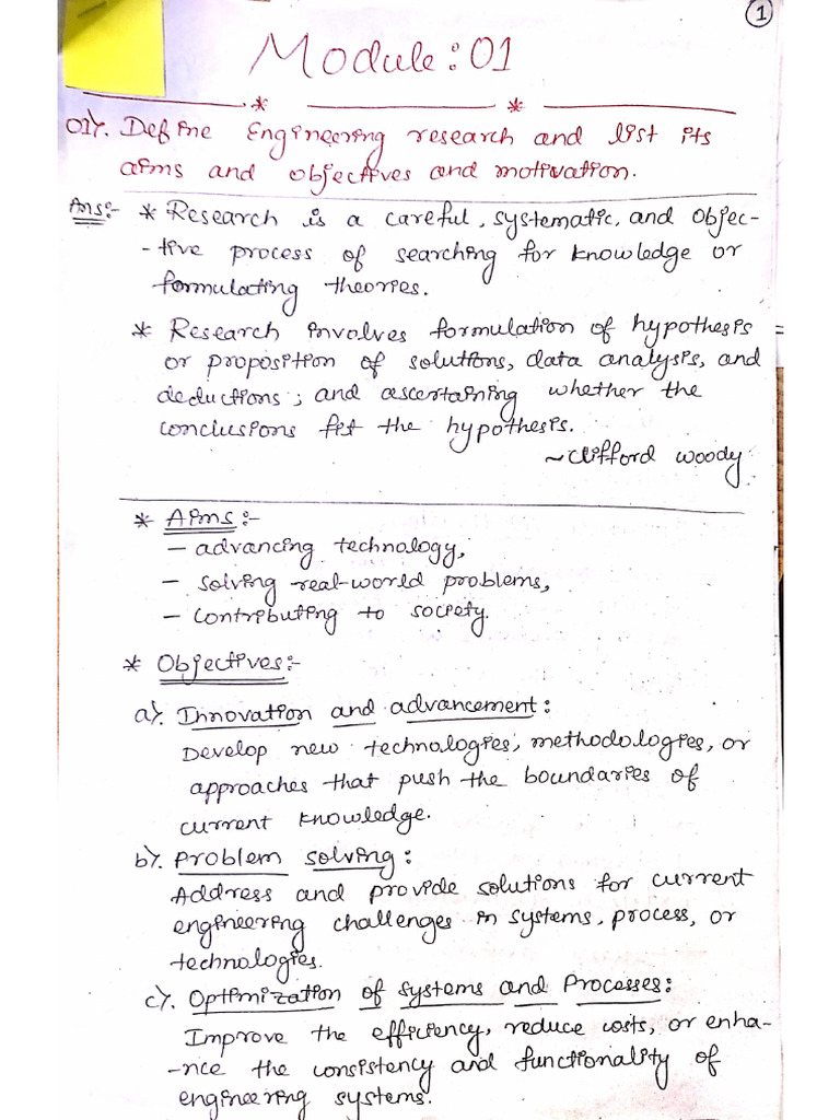 RM and IPR Mod-1 Imp | PDF