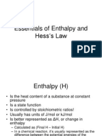 Essentials of Enthalpy and Hess's Law Notes