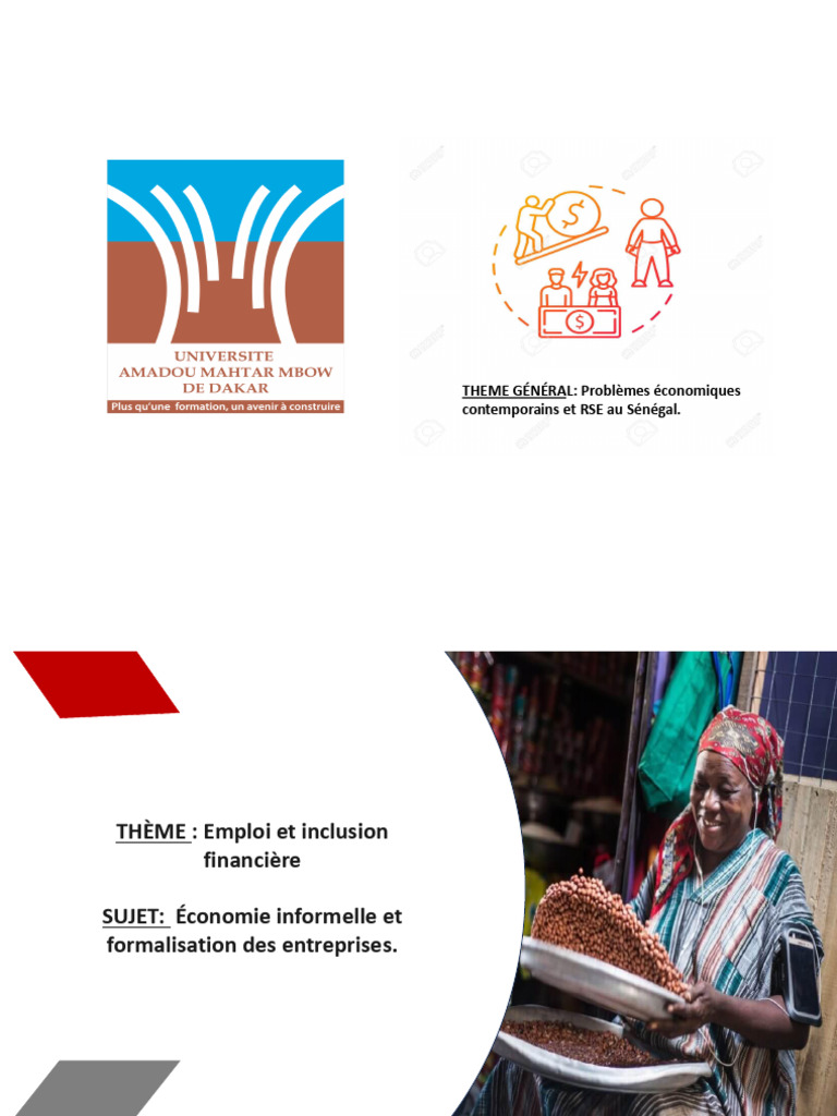 Économie Informelle et RSE au Sénégal | PDF | Responsabilité sociétale ...