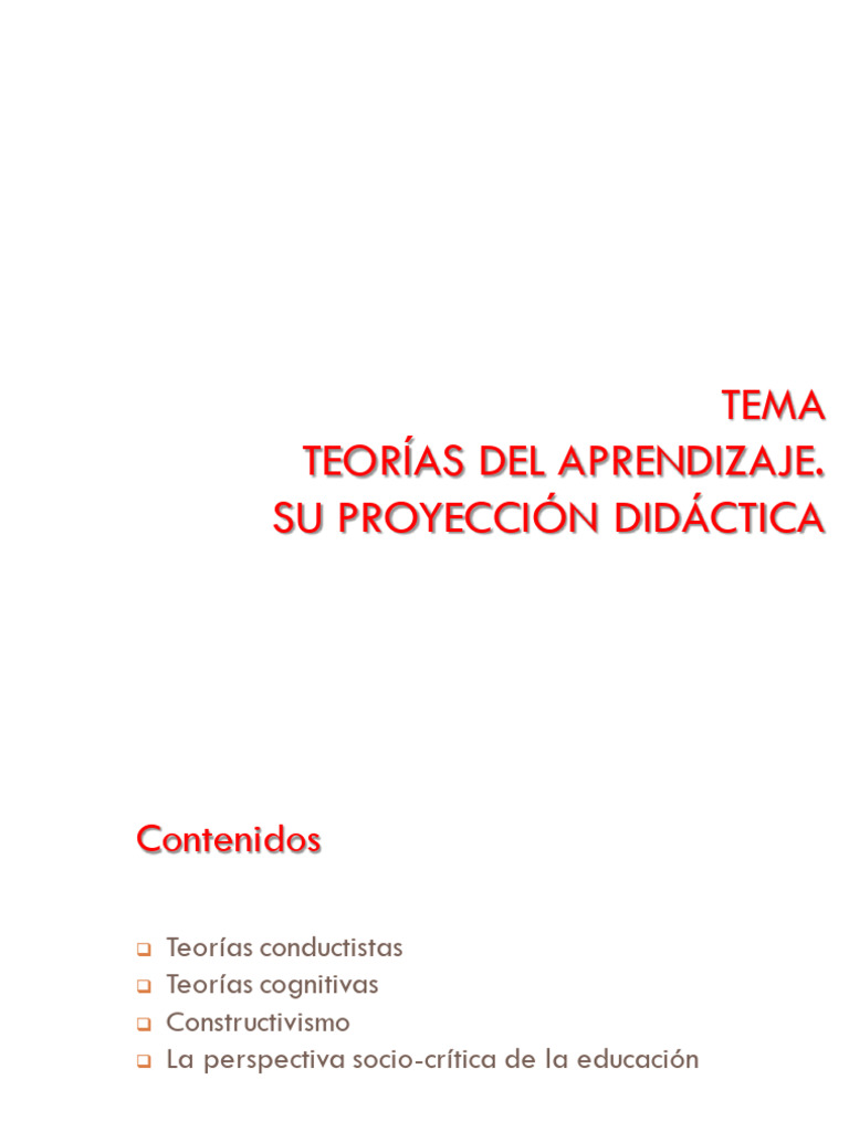 Tema 3 | PDF | Aprendizaje | Constructivismo (filosofía de la educación)