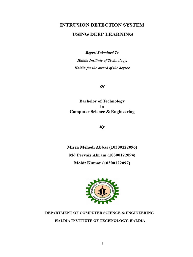 Deep Learning for Intrusion Detection | PDF | Machine Learning | Deep ...