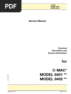C-MAC® 8401/8402 Service Manual | PDF