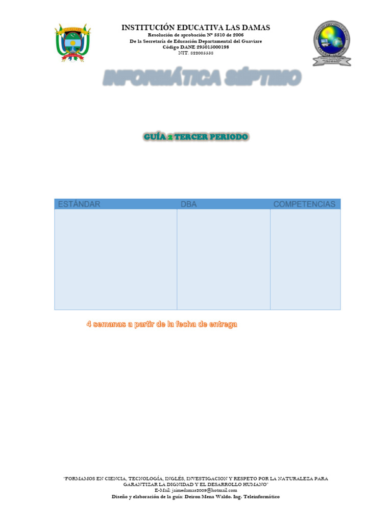 4 Guia 2 Informatica-periodo 3 Grado Septimo-2021 | PDF | Hardware de ...