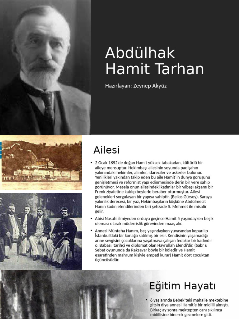 Abdülhak Hamit Tarhan - Zeynep Akyüz | PDF