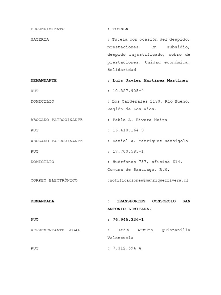 Demanda Martinez. . | PDF | Daños y perjuicios | Pinchando el velo ...