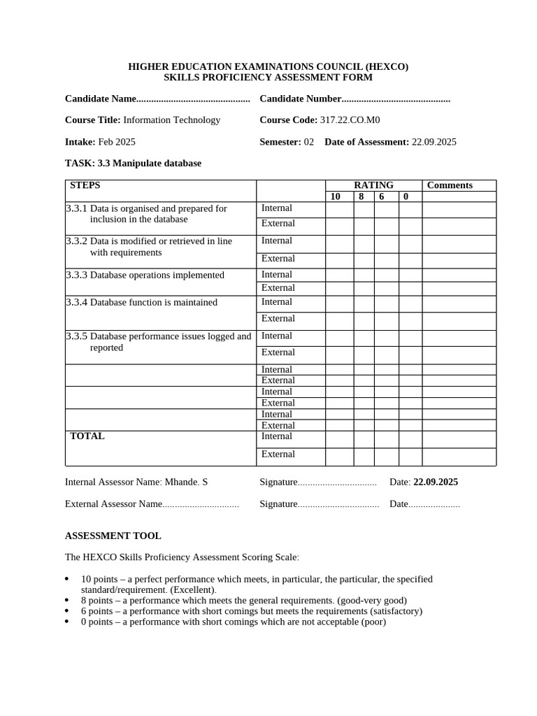 Db Skills Proficiency Task 3 | PDF | Databases | Computing