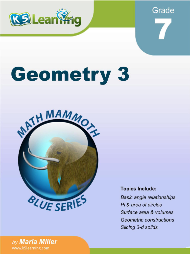 Grade 7 Geometry Workbook | PDF | Area | Triangle