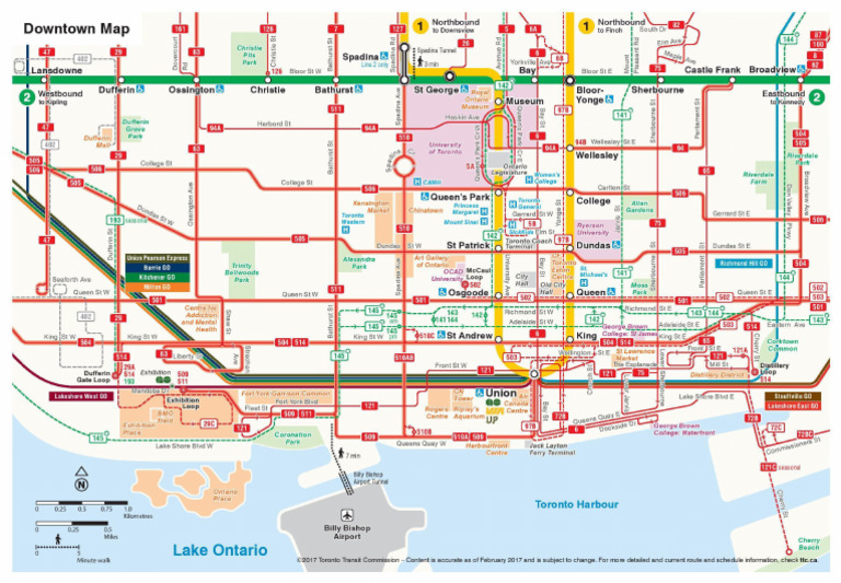 TTC Downtown Map PDF - PDF | PDF
