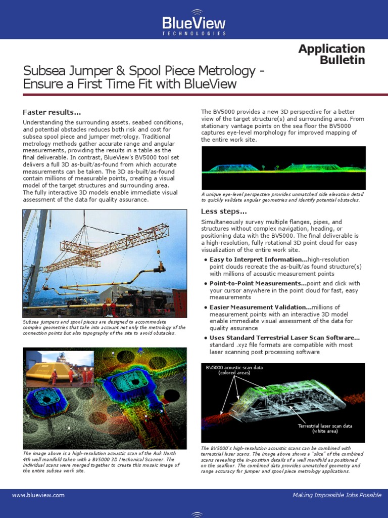 Subsea Metrology with BV5000 Toolset | PDF | Image Scanner | Subsea ...