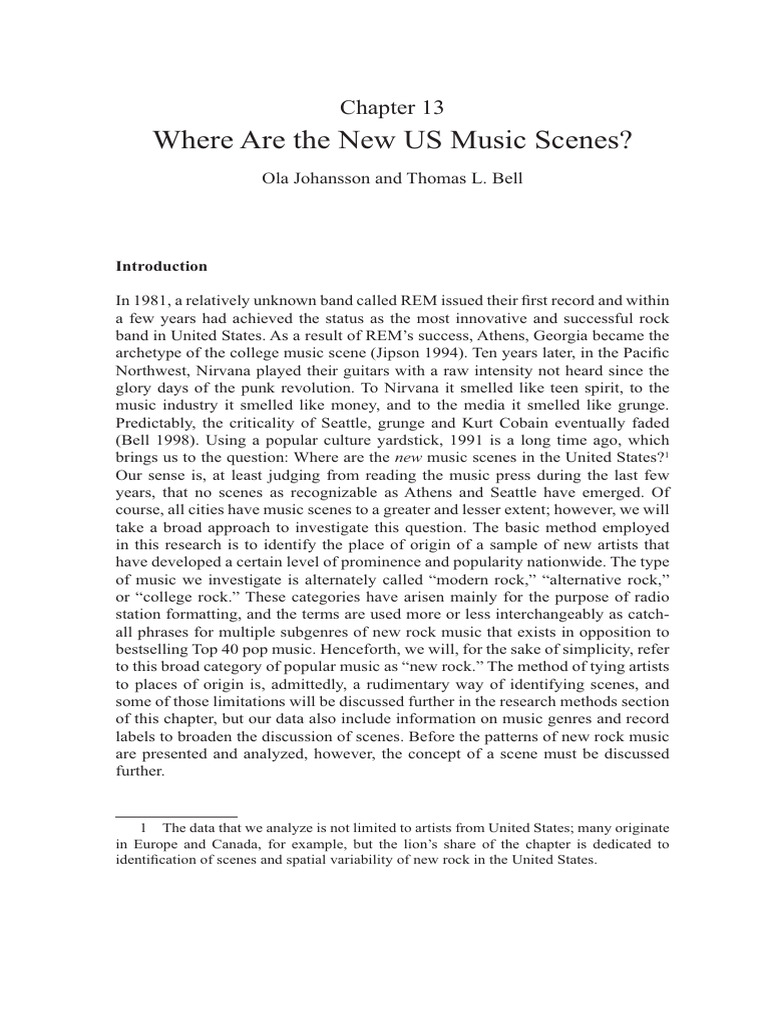 Sound, Society and the Geography of Popular Music ---- (Part v Local ...
