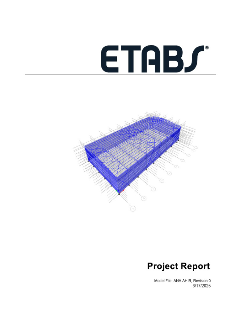 ETABS v22.2.0 Structural Model Data | PDF | Structural Engineering
