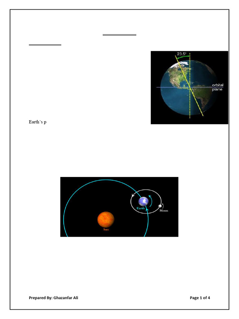 The Earth | PDF | Earth | Orbit