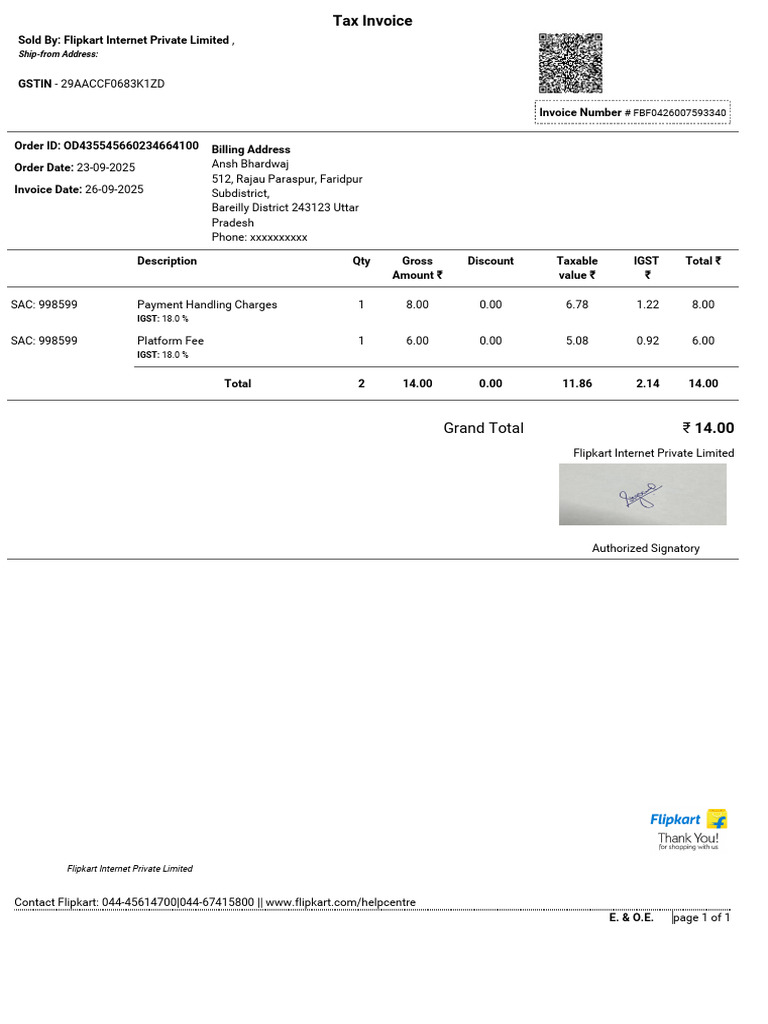Od 435545660234664100 | PDF | Invoice | Taxes