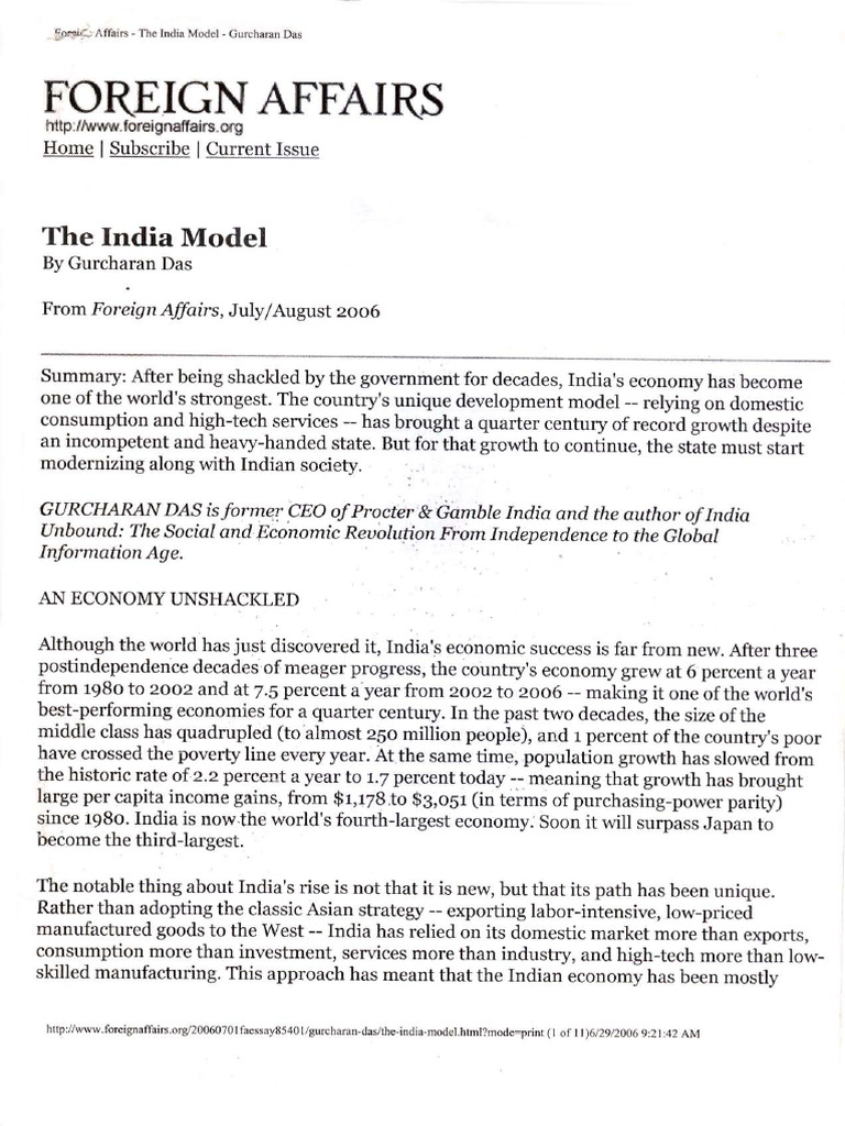 04.the India Model | PDF