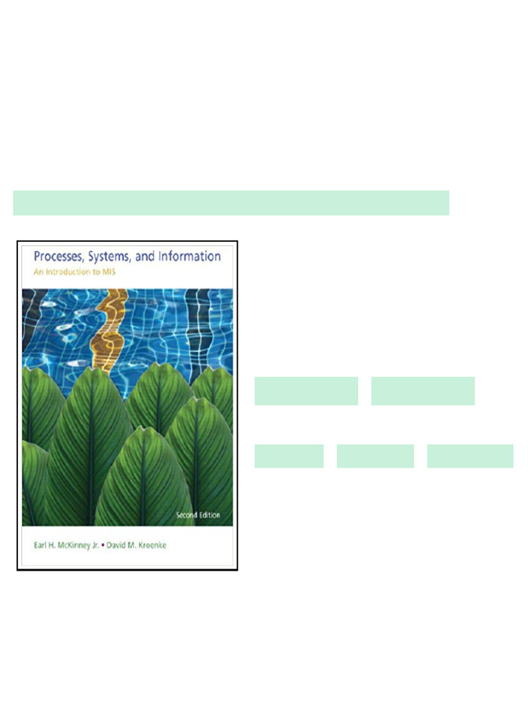 (Test Bank) Processes Systems and Information An Introduction to MIS ...