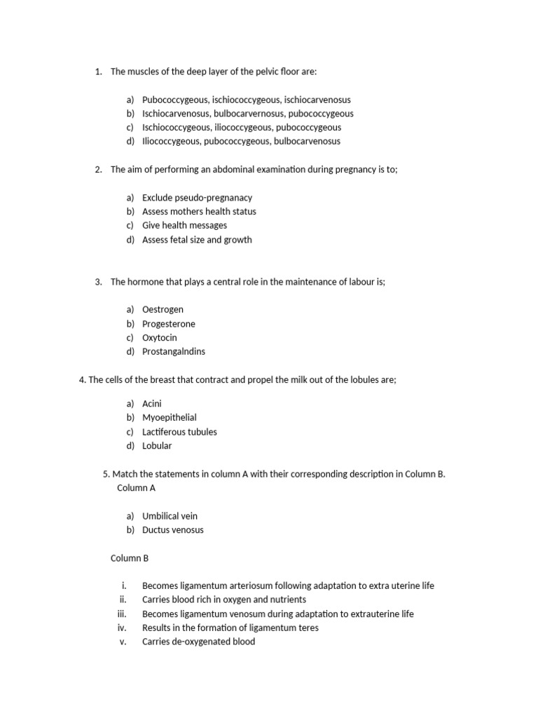 Pts Exam 2015 | PDF | Pelvis | Childbirth
