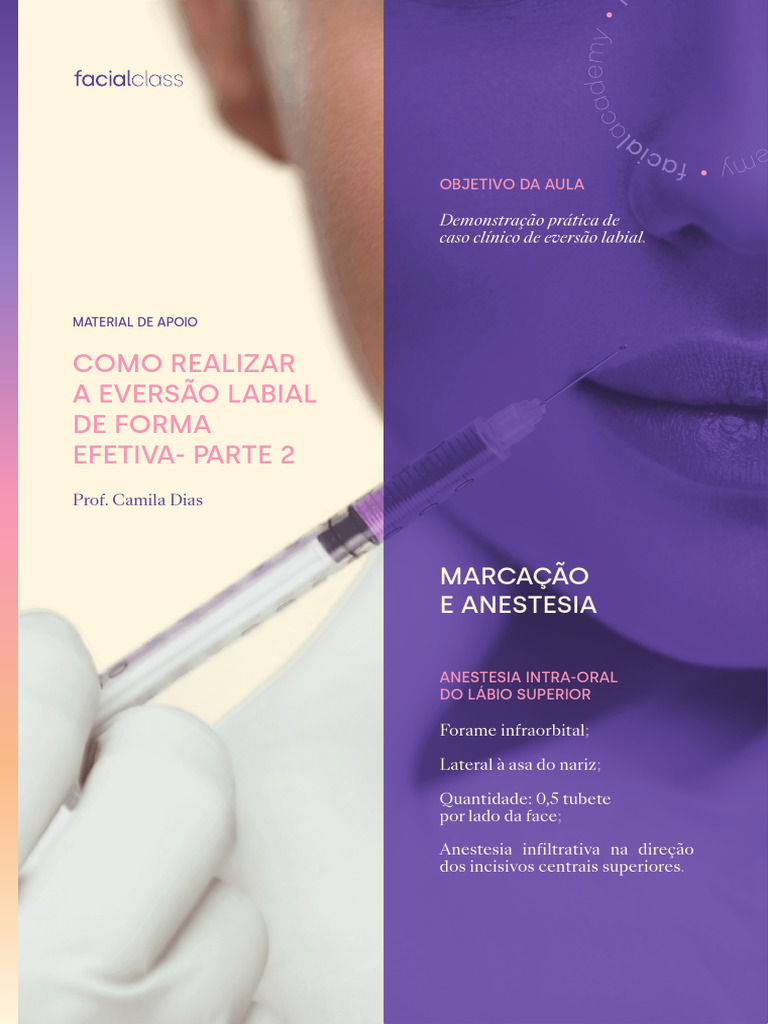 Eversão Labial: Técnica e Anestesia | PDF