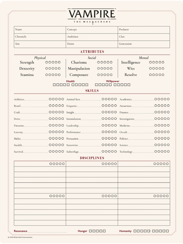 ชีท Vtm v5 | PDF