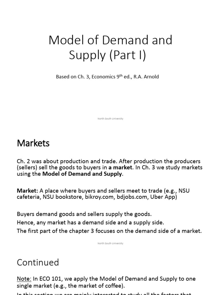 Demand Factors in Market Economics | PDF | Demand | Supply (Economics)