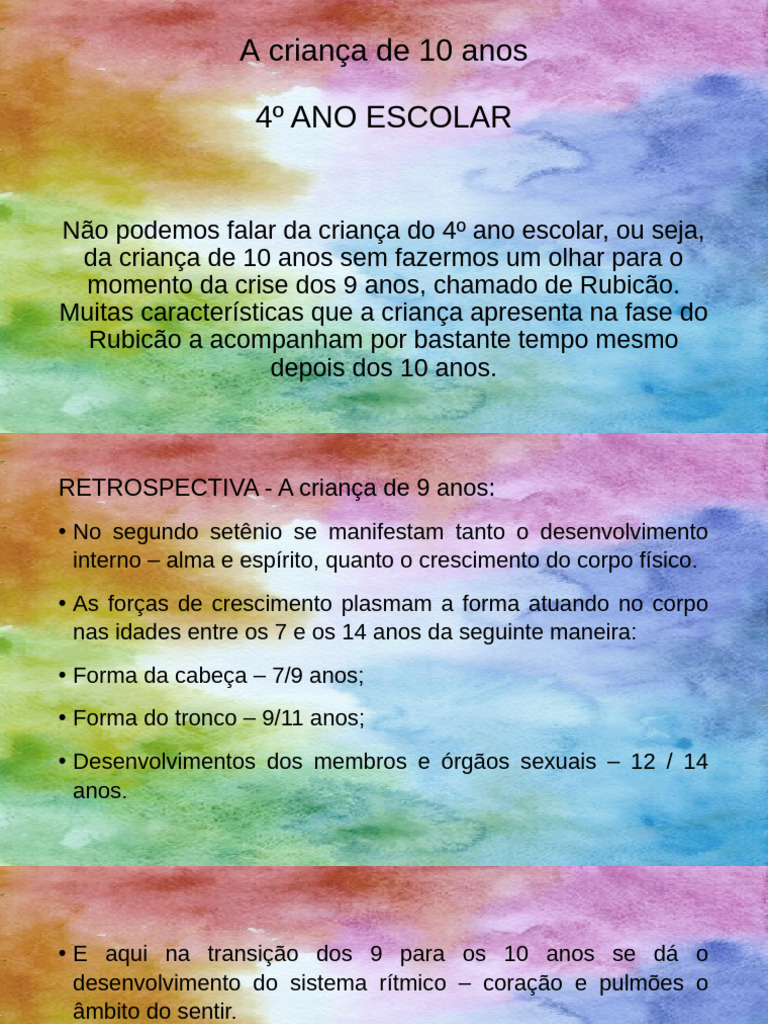 Desenvolvimento da Criança aos 10 Anos | PDF | Corpo humano | Alma