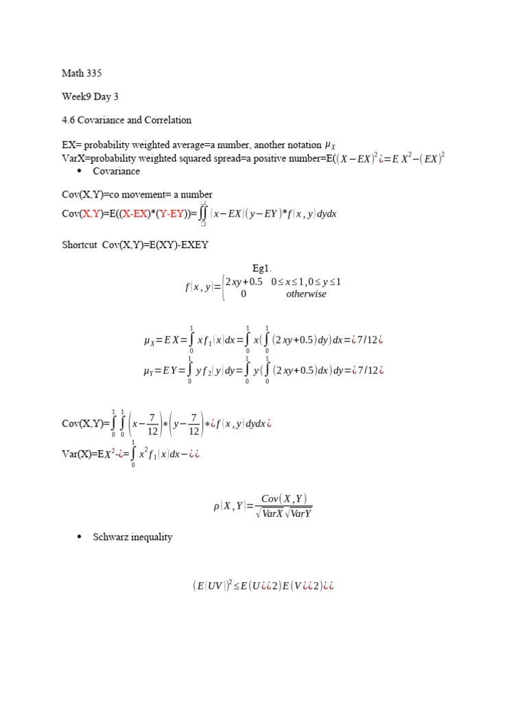 Week9 Class3 | PDF | Probability | Mathematical Analysis