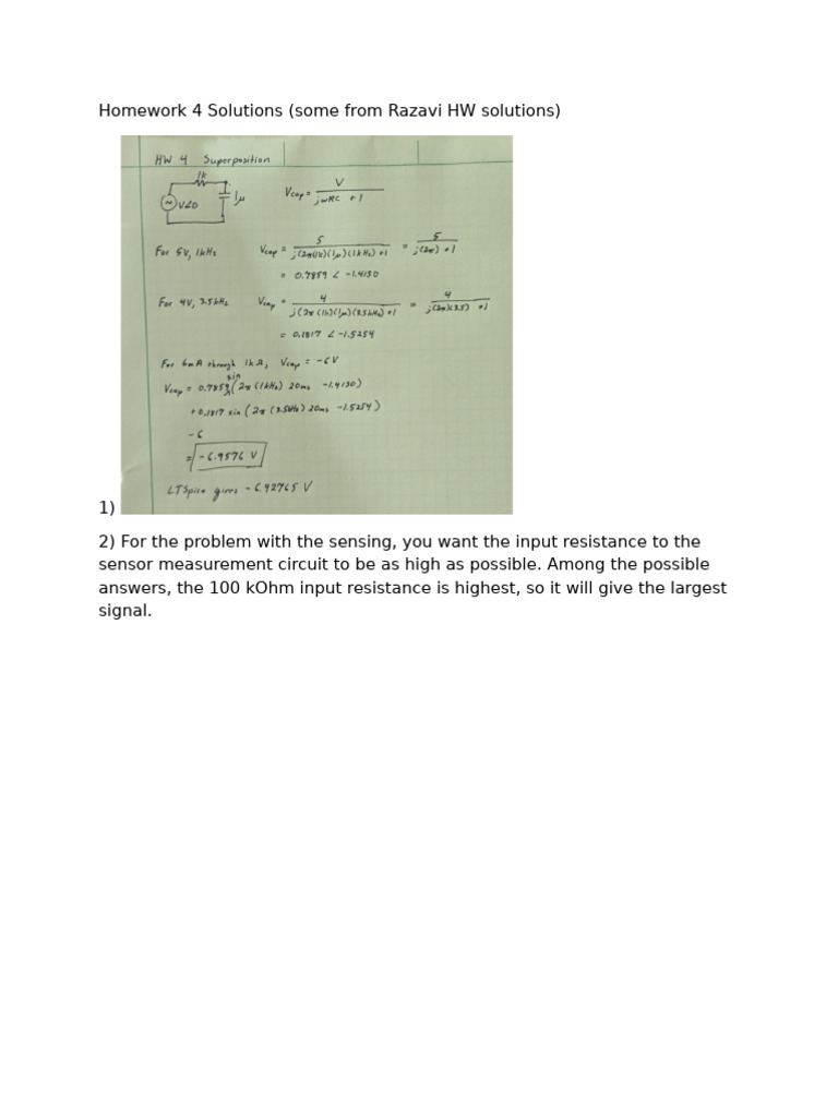 HW4 Solutions | PDF