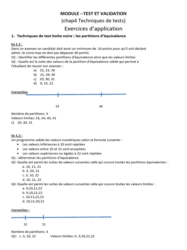 Techniques de Test et Validation Logicielle | PDF