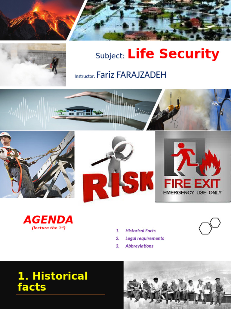 Life Security Lecture 1 | PDF | Occupational Safety And Health | Safety