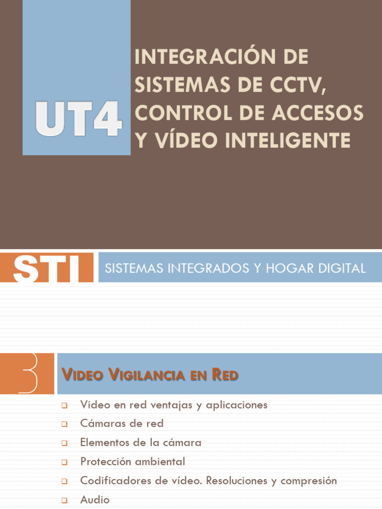 Integración de Sistemas de CCTV y Video Inteligente | PDF | Lente de la ...