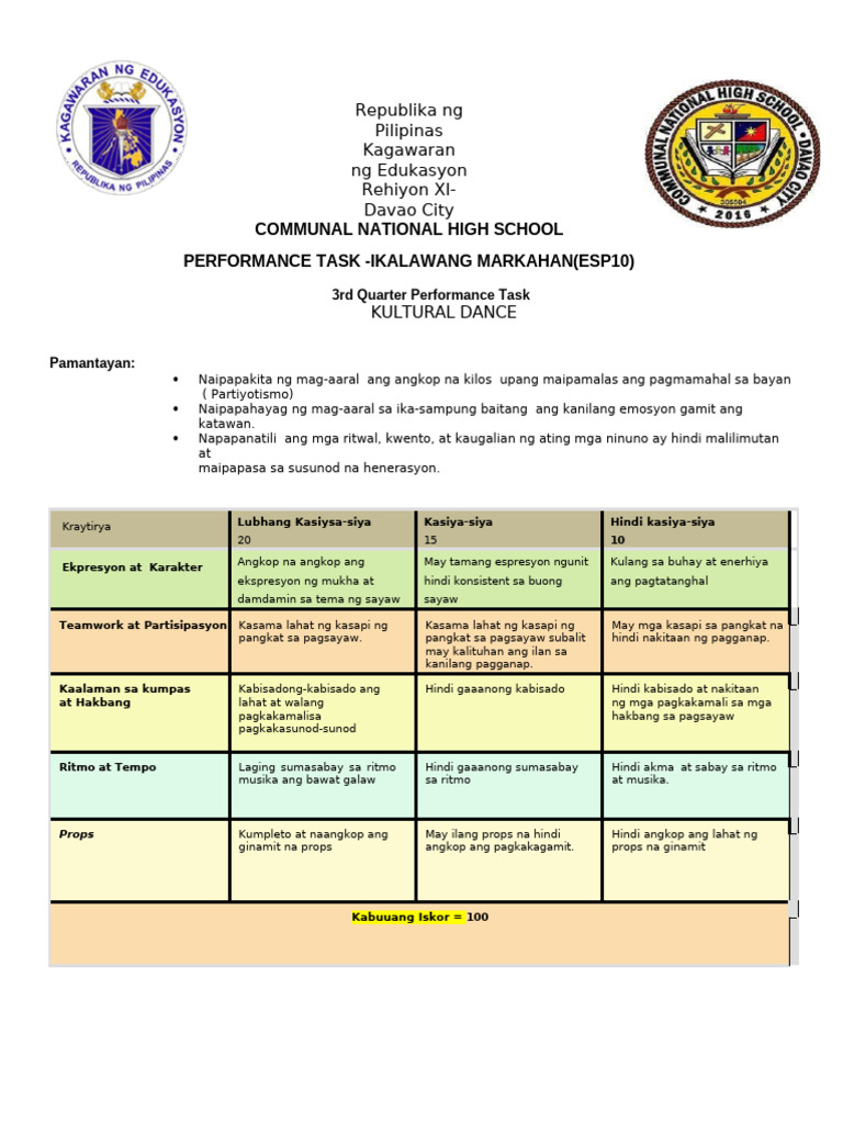 3rd Quarter PT | PDF