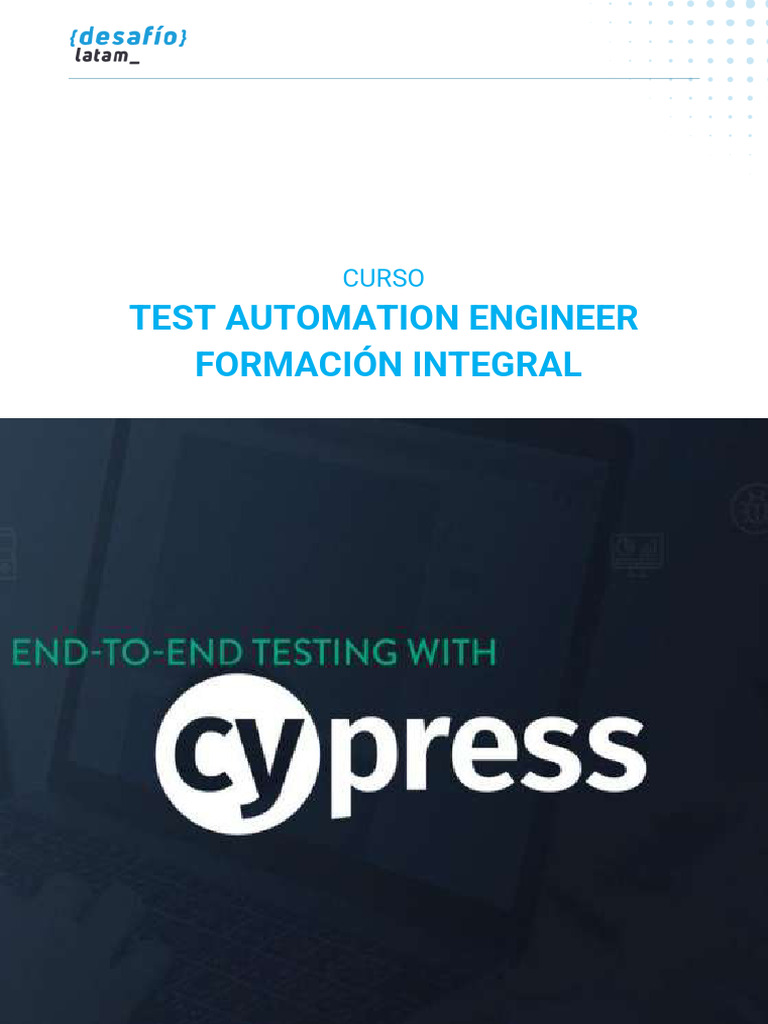 Curso de Cypress: Automatización Web I | PDF | Script Java | Pruebas de ...