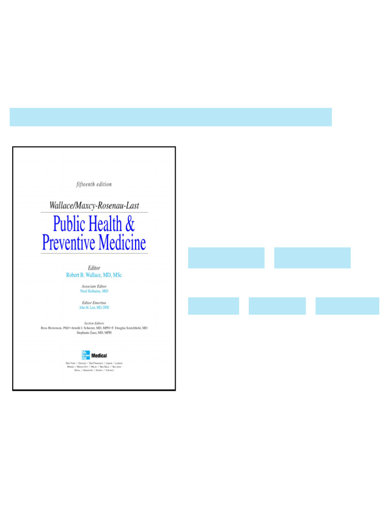 Public Health and Preventive Medicine Full Access | PDF | Public Health