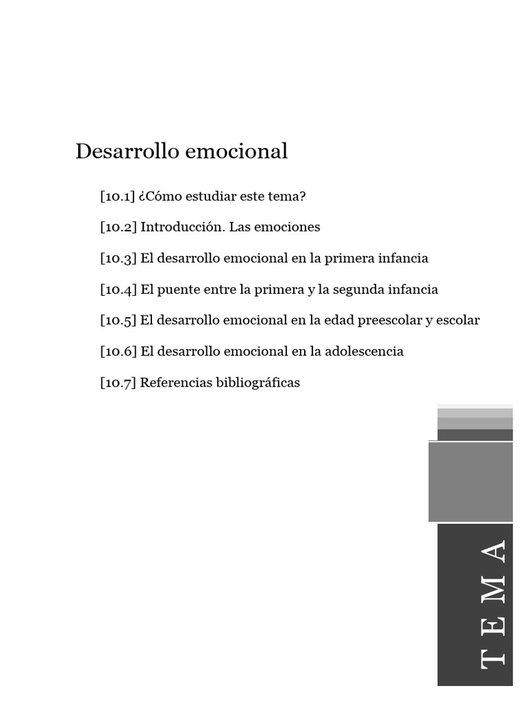 Desarrollo Emocional en Niñez y Adolescencia | PDF | Las emociones ...