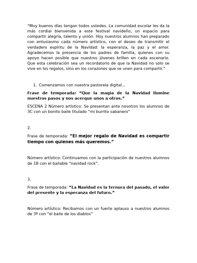 Programa Navideño | PDF