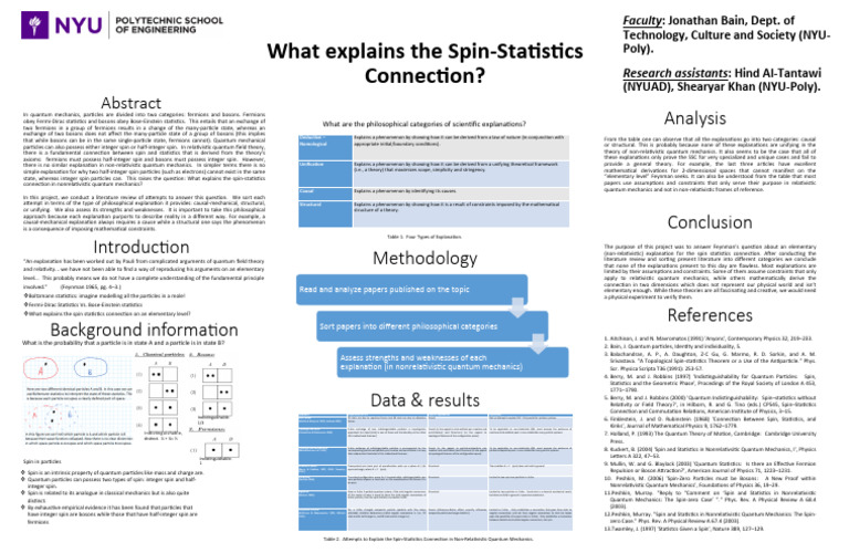 Spin-Statistics Connection Explained | PDF | Spin (Physics) | Boson