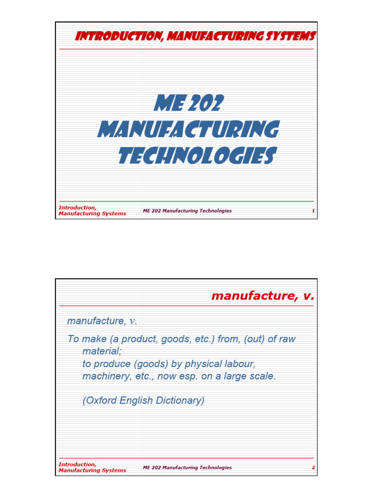 Manufacturing Technologies Overview | PDF | Screw | Sintering